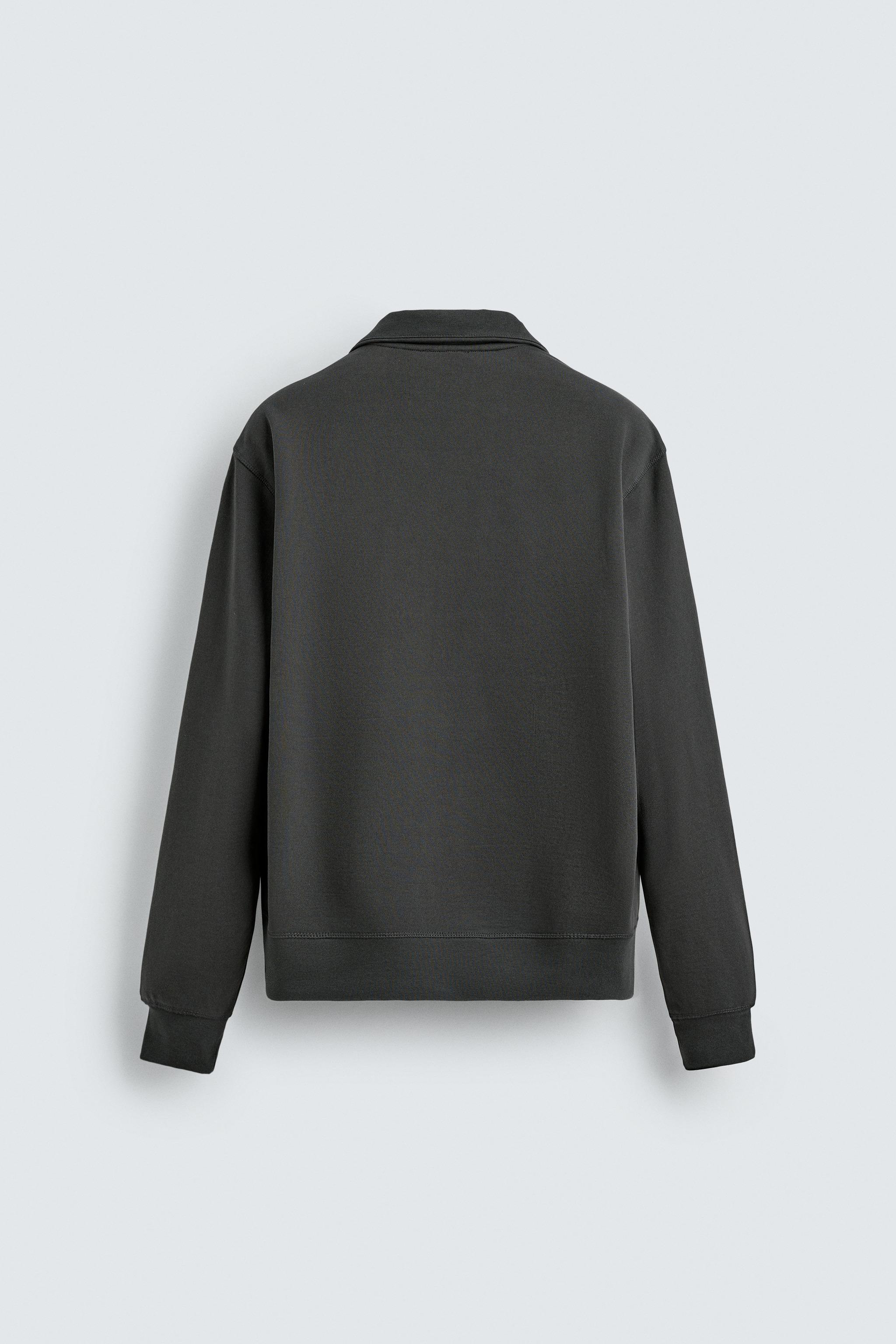 BASIC QUARTER-ZIP SWEATSHIRT